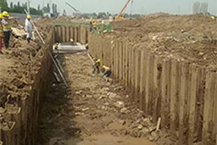 太原滨河东路南延项目，雨污水基坑支护工程